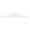 Ekena Millwork Richland Architectural Grade PVC Gable Bracket, 96"W x 16"H x 6"D x 6"F, 4/12 Pitch GBP096X16X0606RIC00 - alternate 4